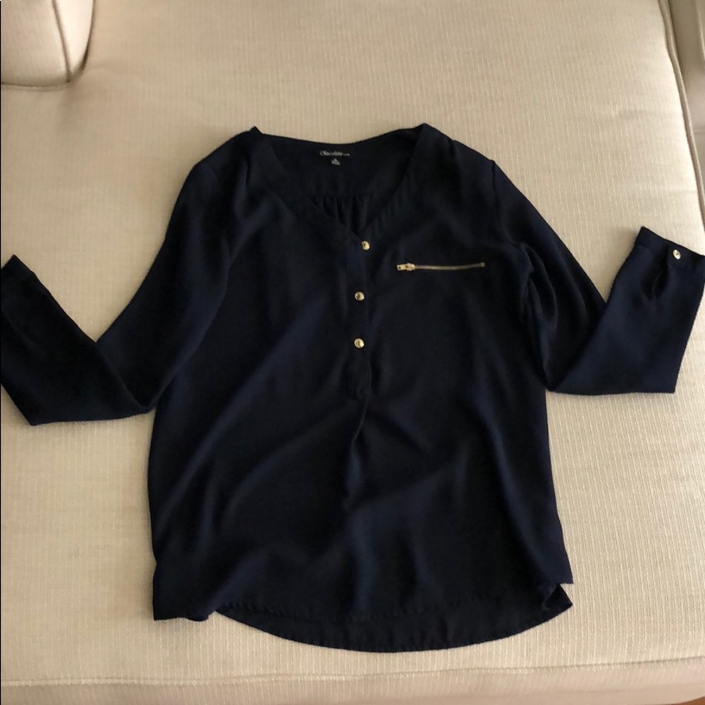 Navy Blue Dress Shirt